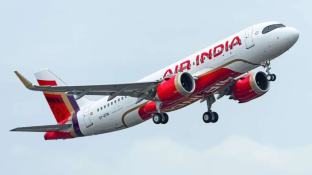 Airbus A320neo d’Air India en vol