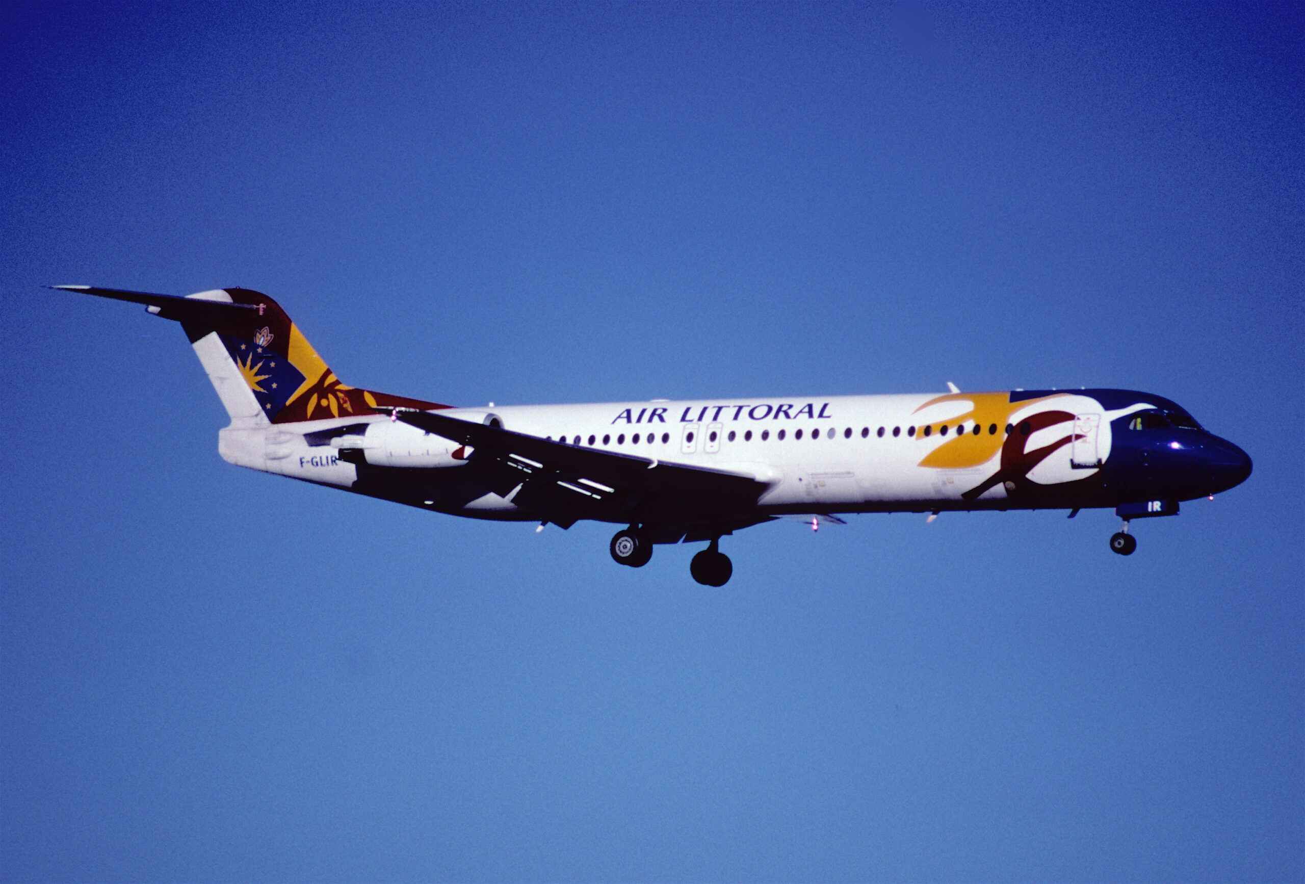 Fokker 100 F-GLIR d’Air Littoral en 2001