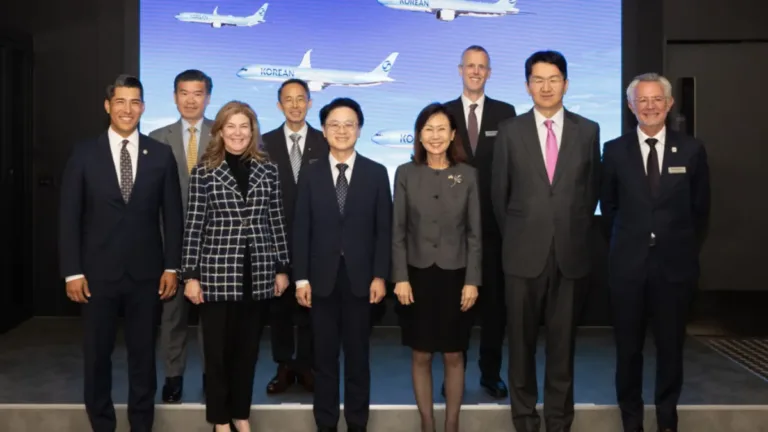 Cérémonie de finalisation de la commande de 103 Boeing par Korean Air à Séoul le 15 septembre 2026 - Crédit Korean Air