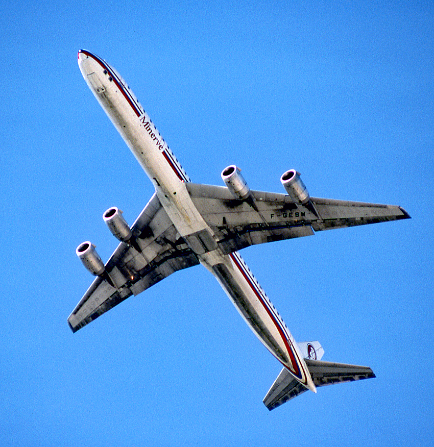 Douglas DC-8-73CF de Minerve en 1990
