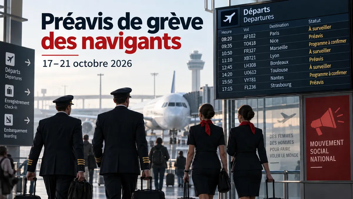 Grève aérienne : préavis national du 17 au 21 octobre