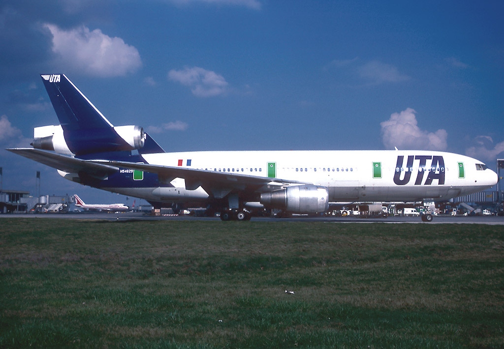 McDonnell Douglas DC-10-30 d’UTA à Paris-Charles-de-Gaulle en 1985