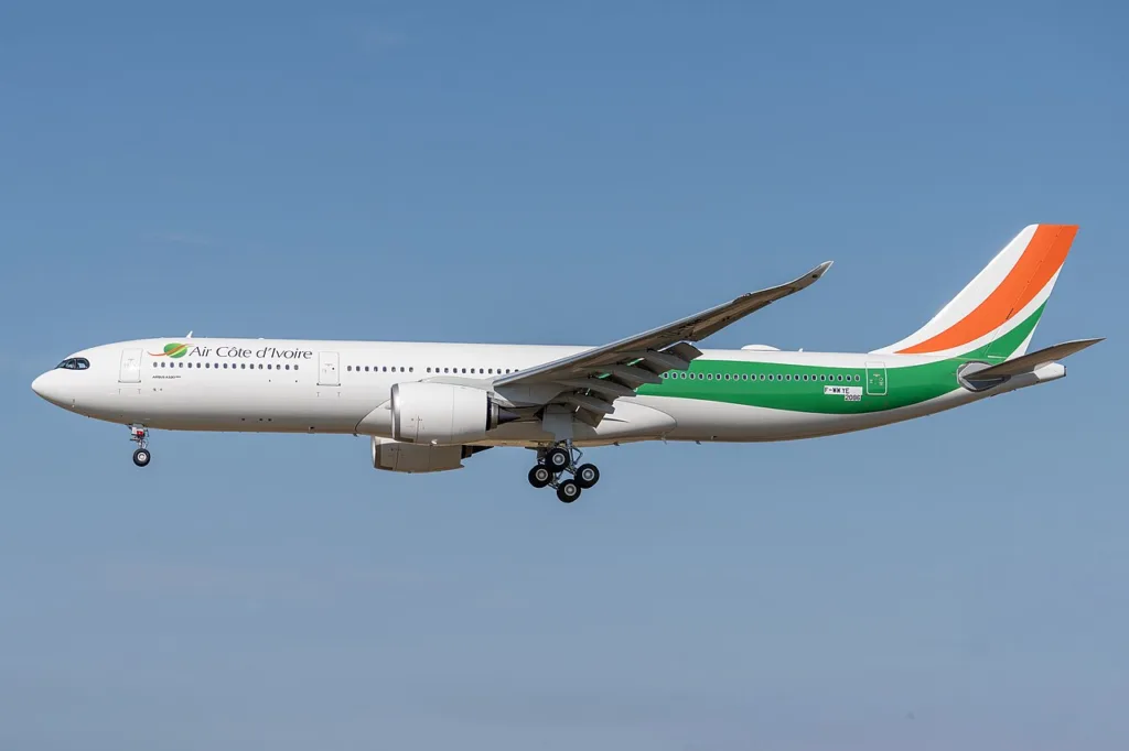 Air Côte d’Ivoire Airbus A330-900neo photographed at Toulouse in August 2025