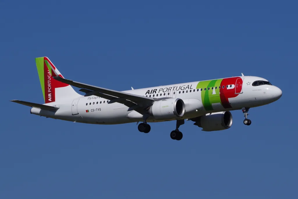 Airbus A320neo de TAP Air Portugal immatriculé CS-TVQ, photographié à Berlin en août 2026, image d'archives.