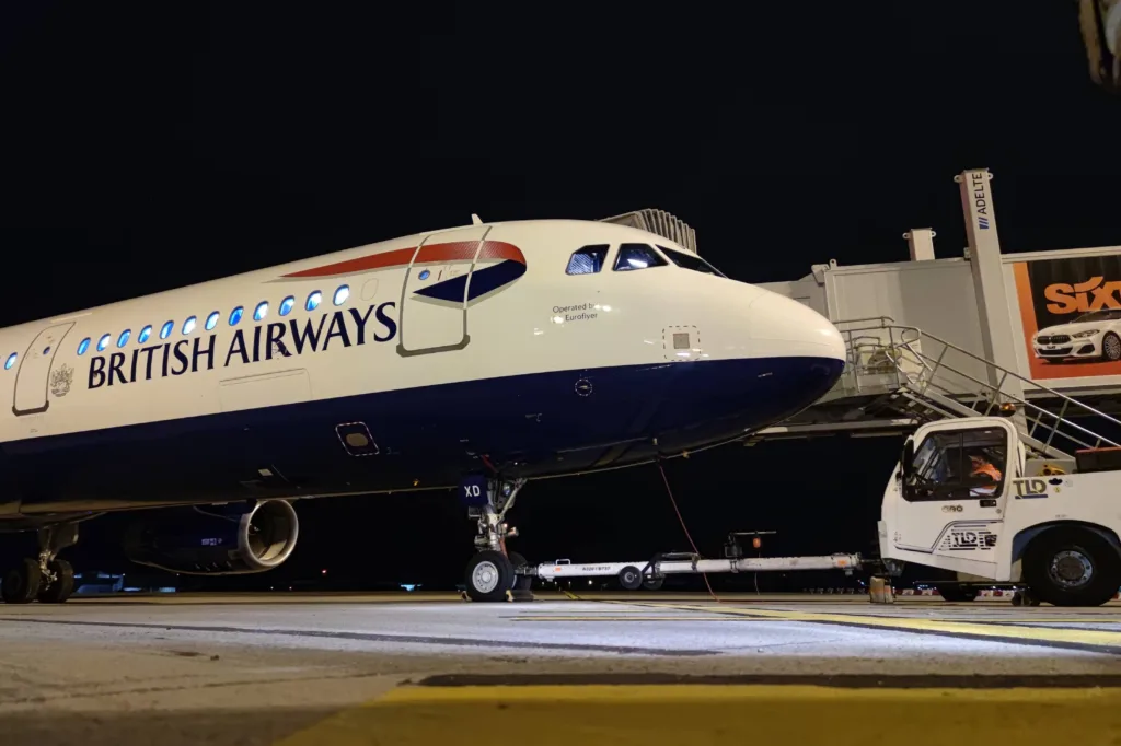 British Airways Airbus A321 registered G-EUXD photographed in 2024, archive photograph