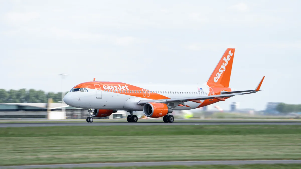 Airbus A320 easyJet au décollage