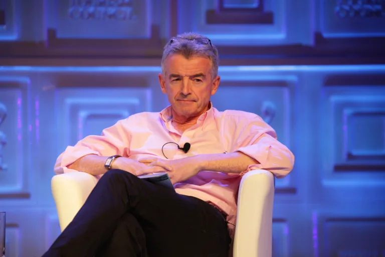 Michael O’Leary, directeur général de Ryanair, lors d’un événement WTTC en avril 2015