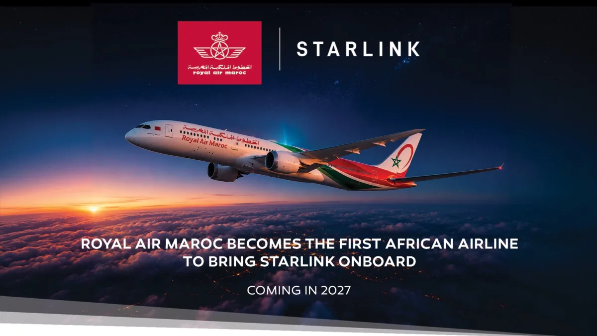 الخطوط الملكية المغربية تراهن على Starlink وتسبق أفريقيا إلى الإنترنت الفضائي