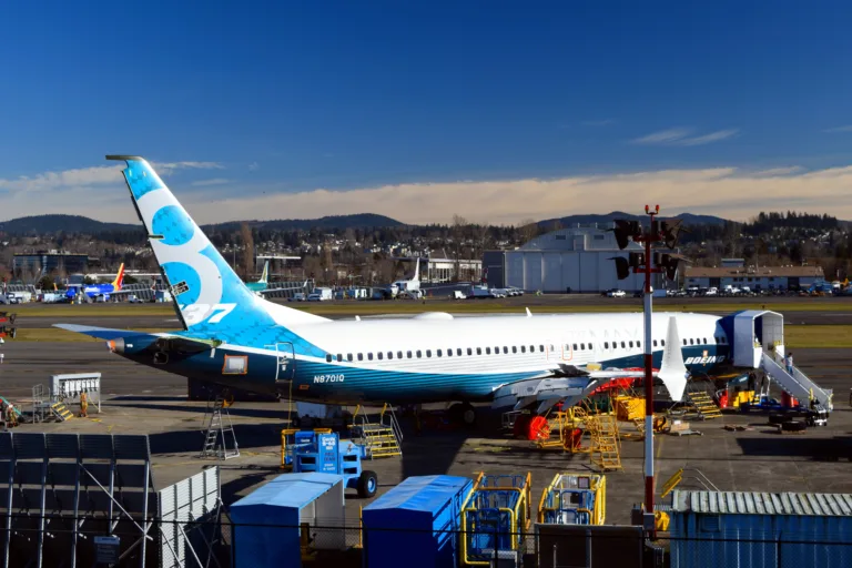Boeing 737 MAX 8 N8701Q en livrée Boeing, photographié en 2017